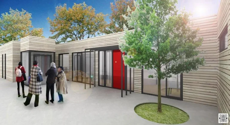 edificio moderno centro de dia atencion senior