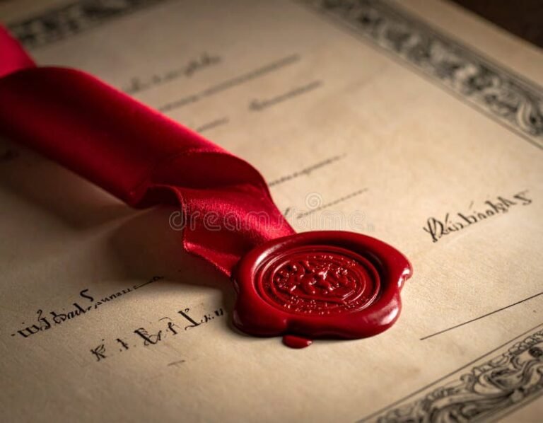 Es válido un sello que es copia fiel del original para documentos legales 5 sello de cera antiguo sobre papel legal